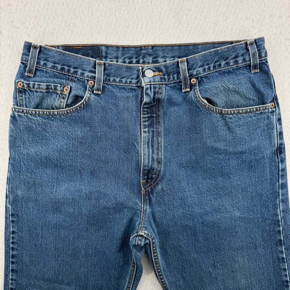 Vintage 90s Levis 505 Jeans Mens 38x30 (38x25 Hemmed) Straight Leg Made in USA